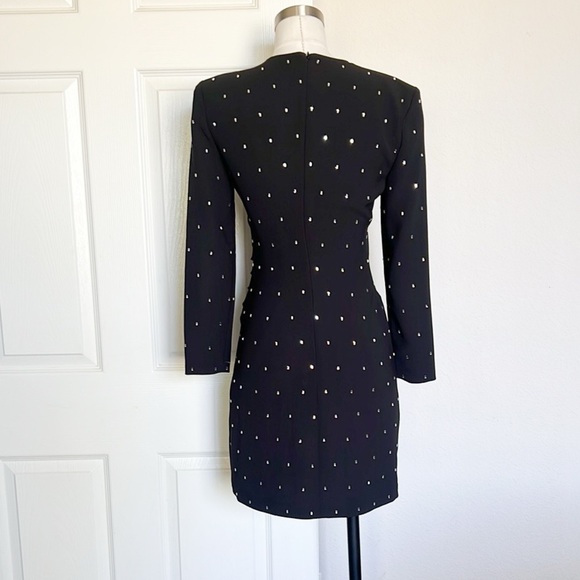 A.L.C. Lana Studded Long-Sleeve Mini Dress - Picture 9 of 12